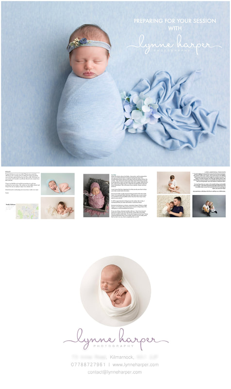 Example pages from Lynne Harper Photography Welcome Pack